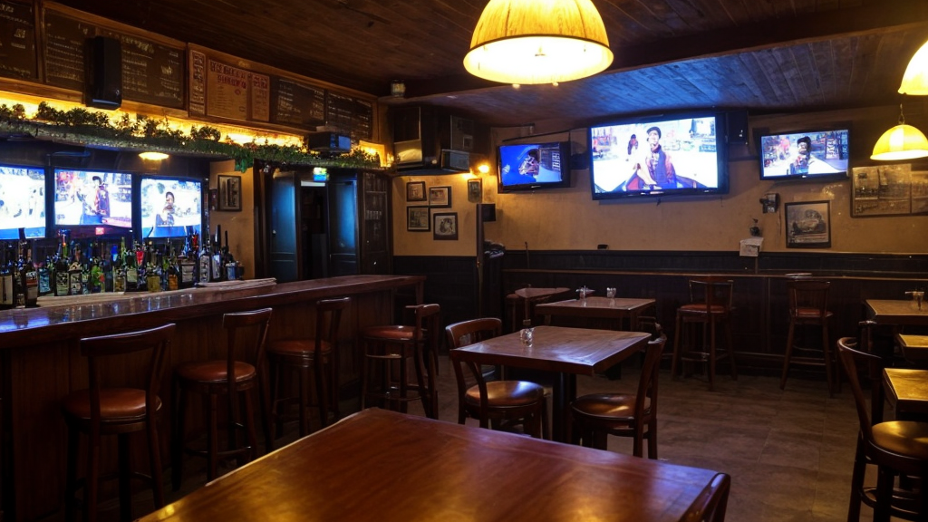 İskele maç izleme barı - Locale Sports Bar büyük ekran Premier League
